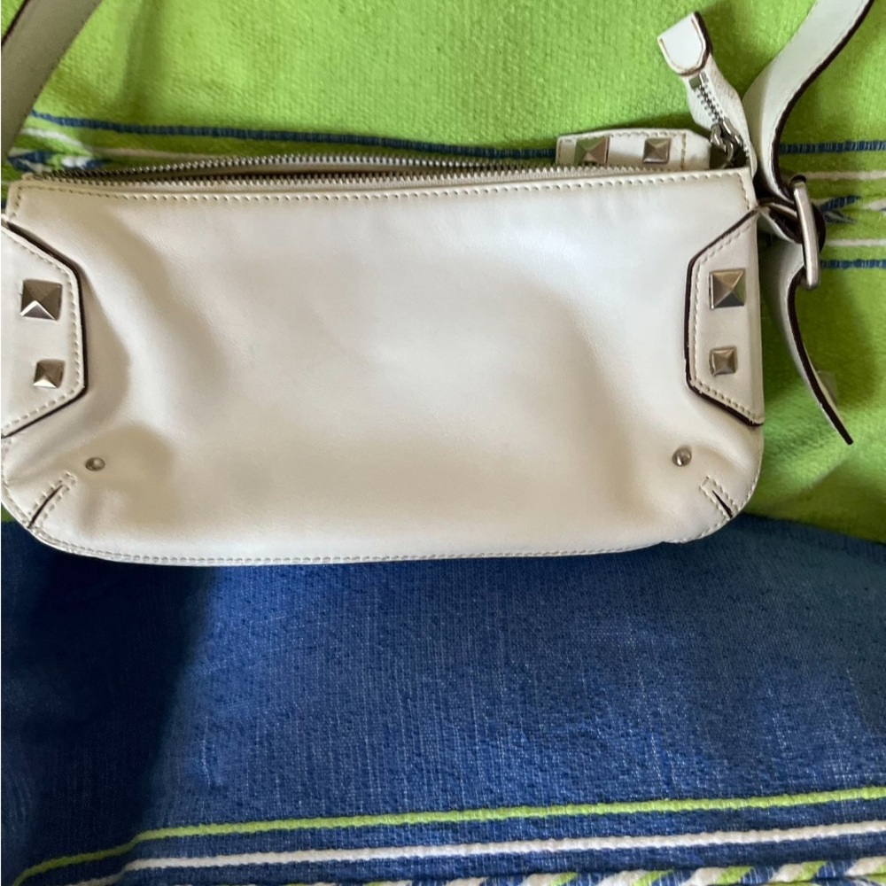 Antonio Milani Cream Leather Bag